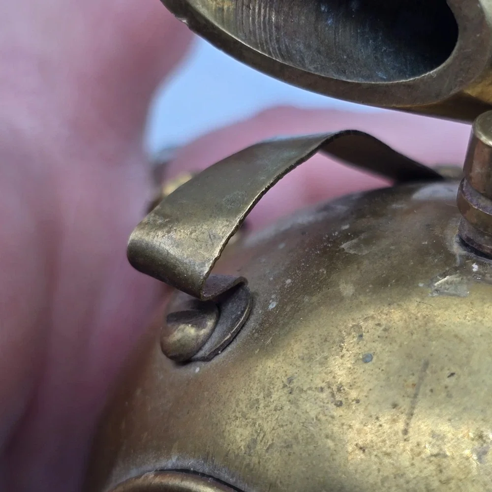Vintage Brass Diving Helmet Pen Holder Nautical‎ Maritime Scuba Flat Head Screws